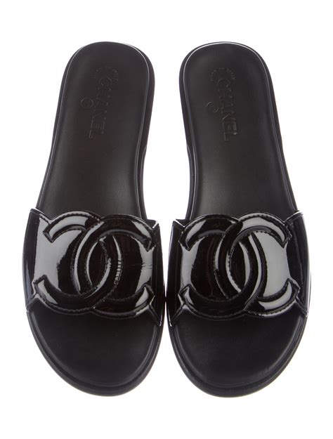 chanel sliding in douglas met glijconttructie|Chanel Sandals On Sale .